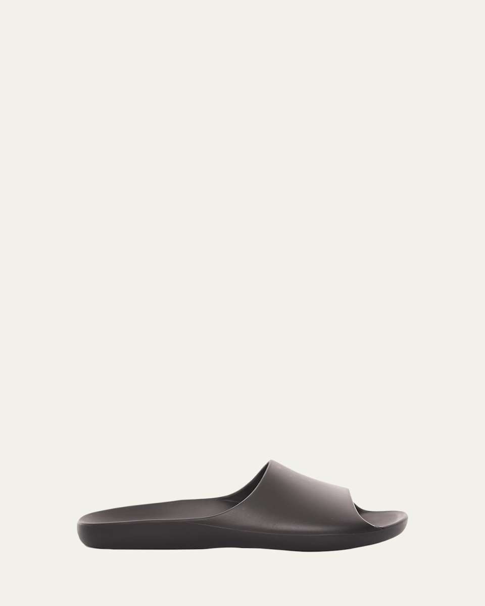 Ama Rubber Flat Slide Sandals